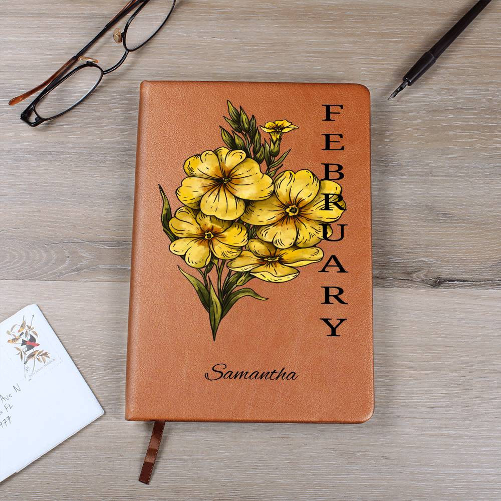 Birth Flower Personalized Journal