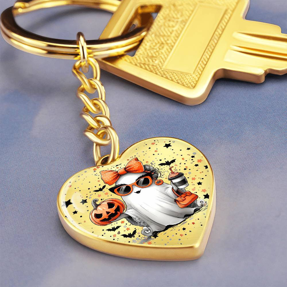 Coquette Halloween Ghost Keychain