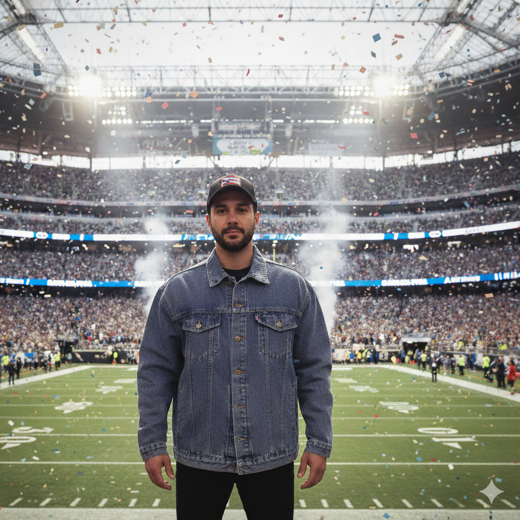 Unisex Puerto Rico Flag Coqui Denim Jacket
