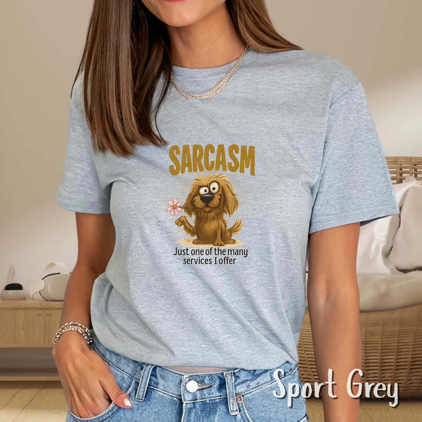 Sarcasm Funny Dog T-Shirt – Just One of the Many Services I Offer Tee – Graphic Humor Shirt for Sarcastic Pet Lovers, Funny Quote, Dog Humor