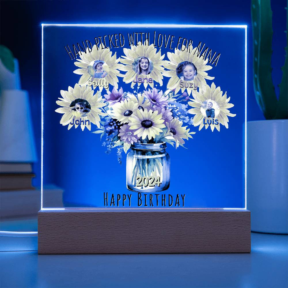 Personalized Grandma Plaque with Grandkids Names