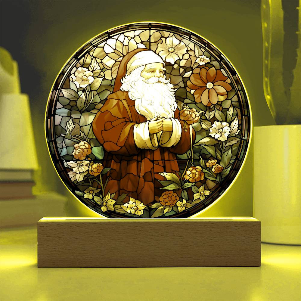 Vintage Santa Acrylic Plaque