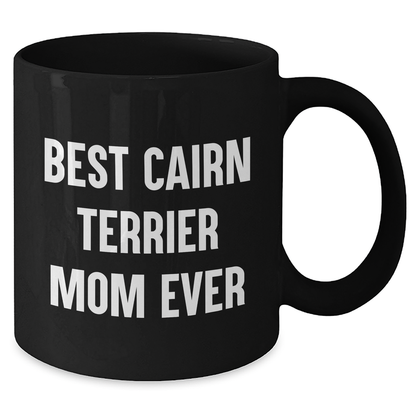 Cairn Terrier Dog Mom Funny Gifts for Dad from Family - Black Coffee Mug - Additional