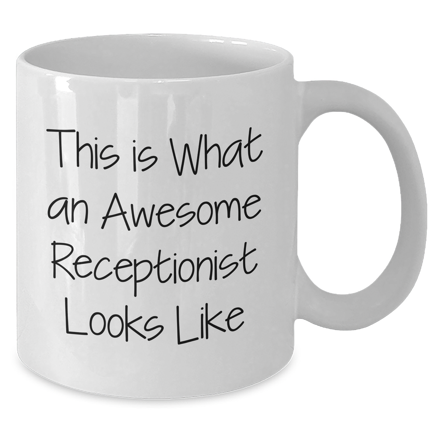 Funny Receptionist Gifts from Family, Unique White Coffee Mug for Her on Father's Day, This Is What Awesome Looks Like - Additional