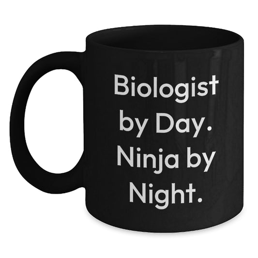 Biologist Gifts Funny Black Coffee Mug Birthday Unique Presents from Friends, Coworkers, Family to Biologists - Main