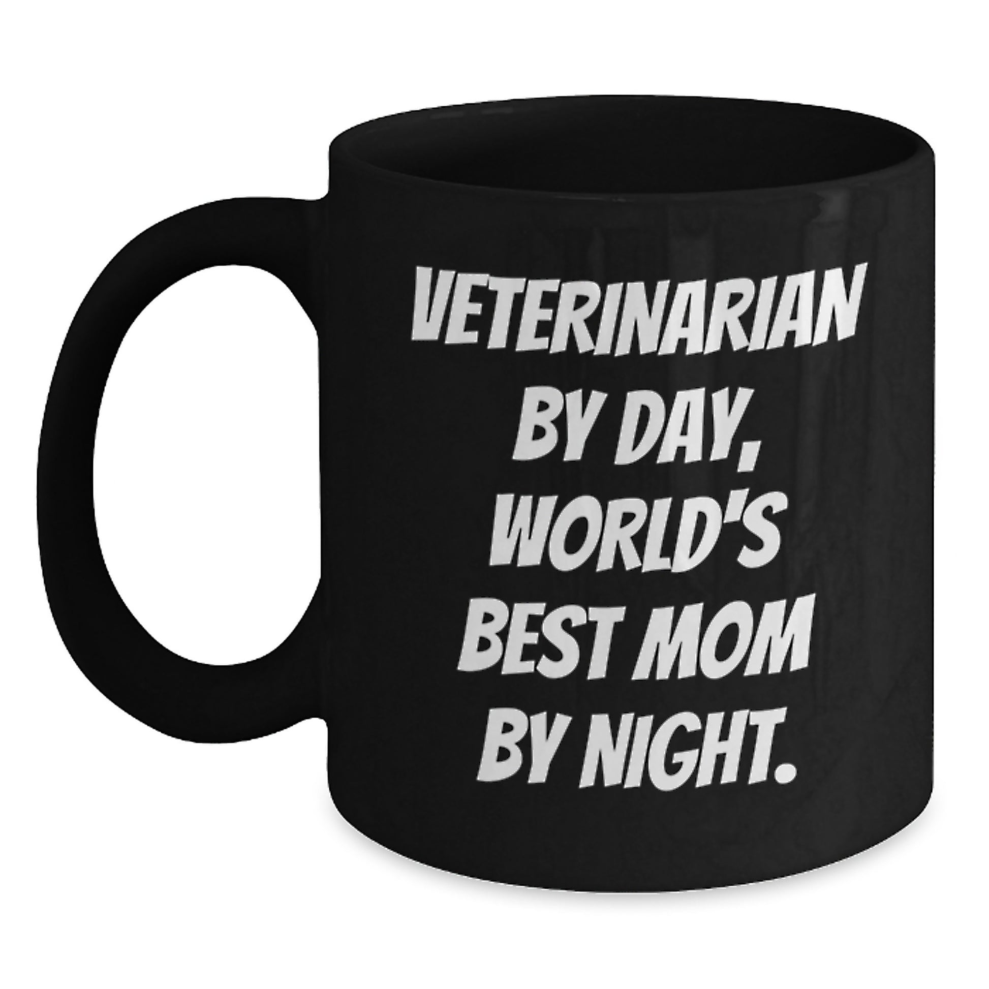 Veterinarian Gifts, Funny Quote, Black Coffee Mug, Graduation Unique Gifts from Family, Gifts for Veterinarian - Main