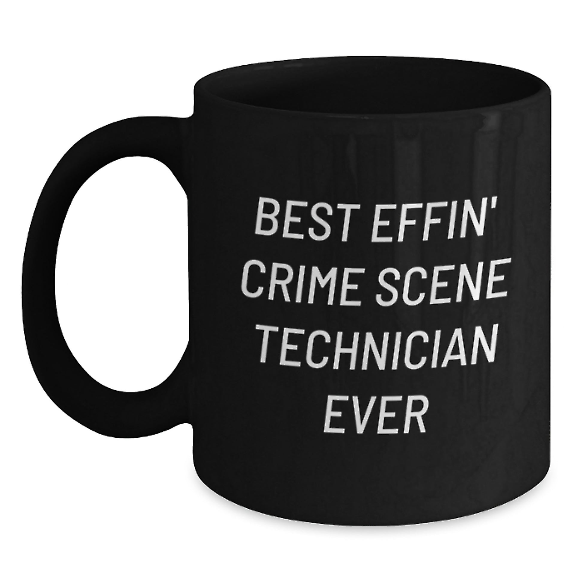 Gifts from Men for Crime Scene Technician Enthusiasts, Funny Black Coffee Mug for Work, Unique Christmas Unique Gifts for Him - Main