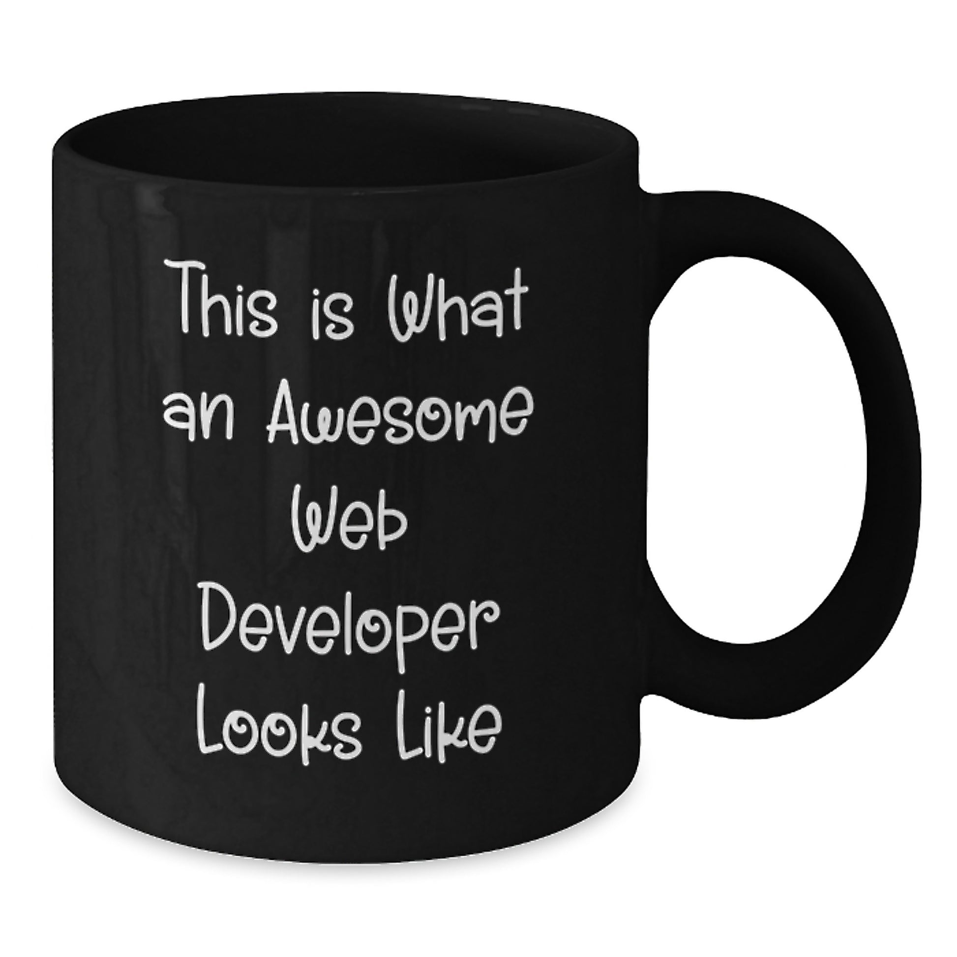 Funny Web Developer Gifts from Men, Unique Black Coffee Mug, 'This Is What An Awesome Web Developer Looks Like', Perfect for Christmas Unique Gifts for Web Developers - Additional