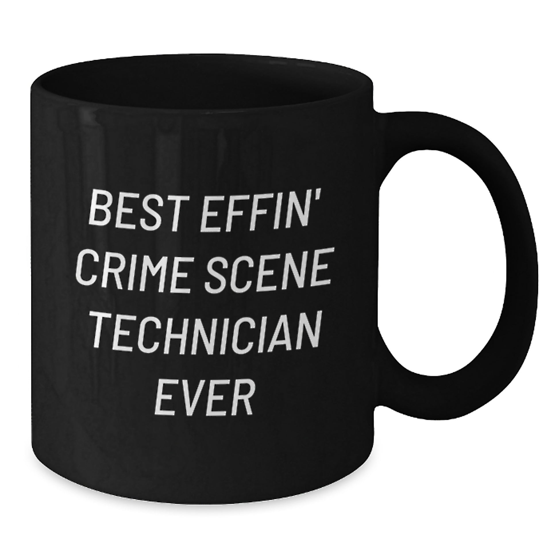 Gifts from Men for Crime Scene Technician Enthusiasts, Funny Black Coffee Mug for Work, Unique Christmas Unique Gifts for Him - Additional