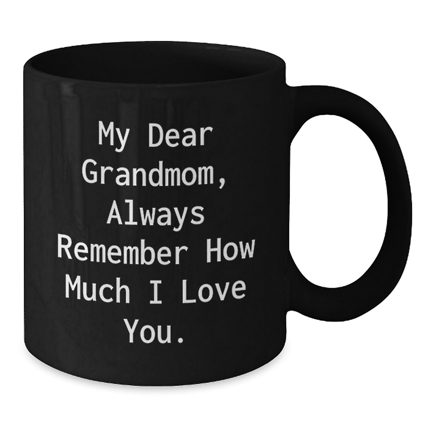 Funny Grandmom Gifts for Christmas Unique Black Coffee Mugs from Family to Mom - Additional