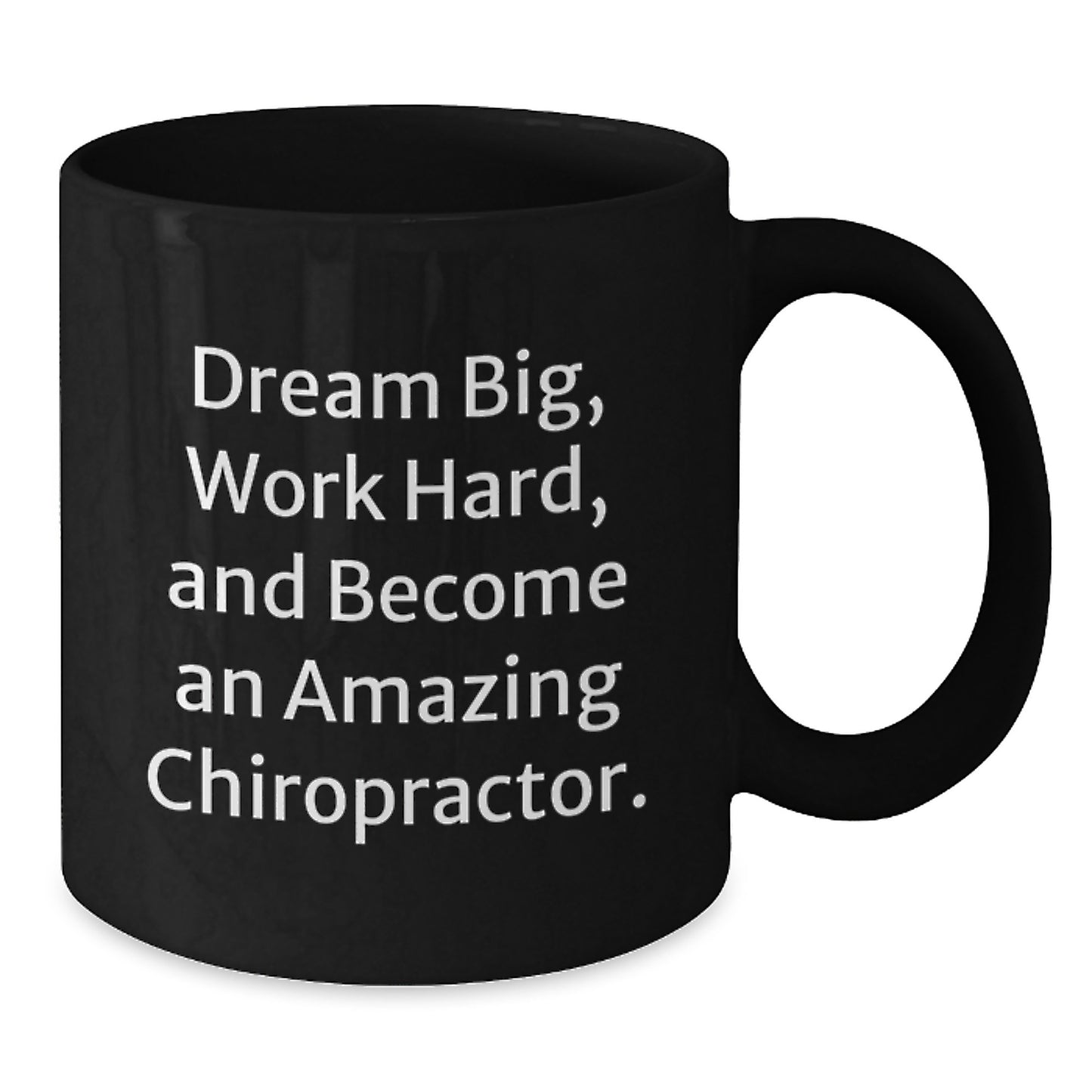 Chiropractor Gifts, Funny Quote, Black Coffee Mug, Gifts from Friends, Gifts for Chiropractor - Birthday Unique Present - Additional