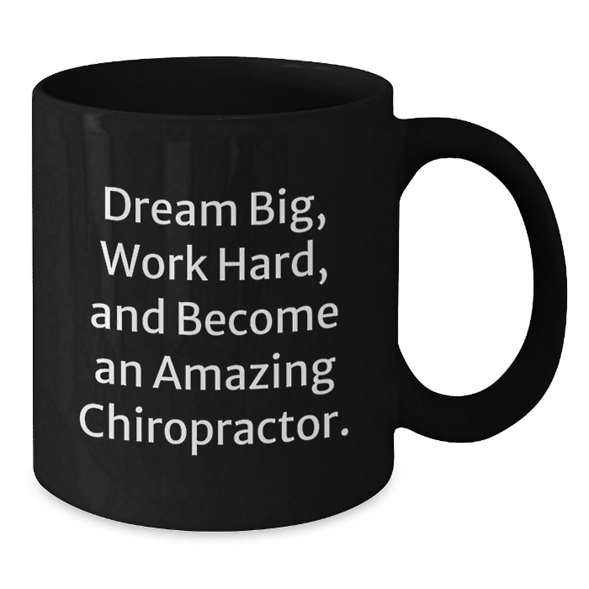 Chiropractor Gifts, Funny Quote, Black Coffee Mug, Gifts from Friends, Gifts for Chiropractor - Birthday Unique Present - Additional