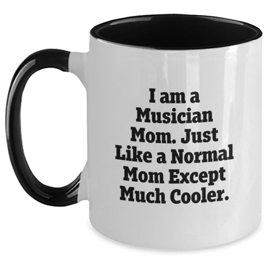 Funny Musician Gifts from Family for Musician Mom - Two Tone Coffee Mug, Inspirational Quote, Christmas Unique Gifts - Main