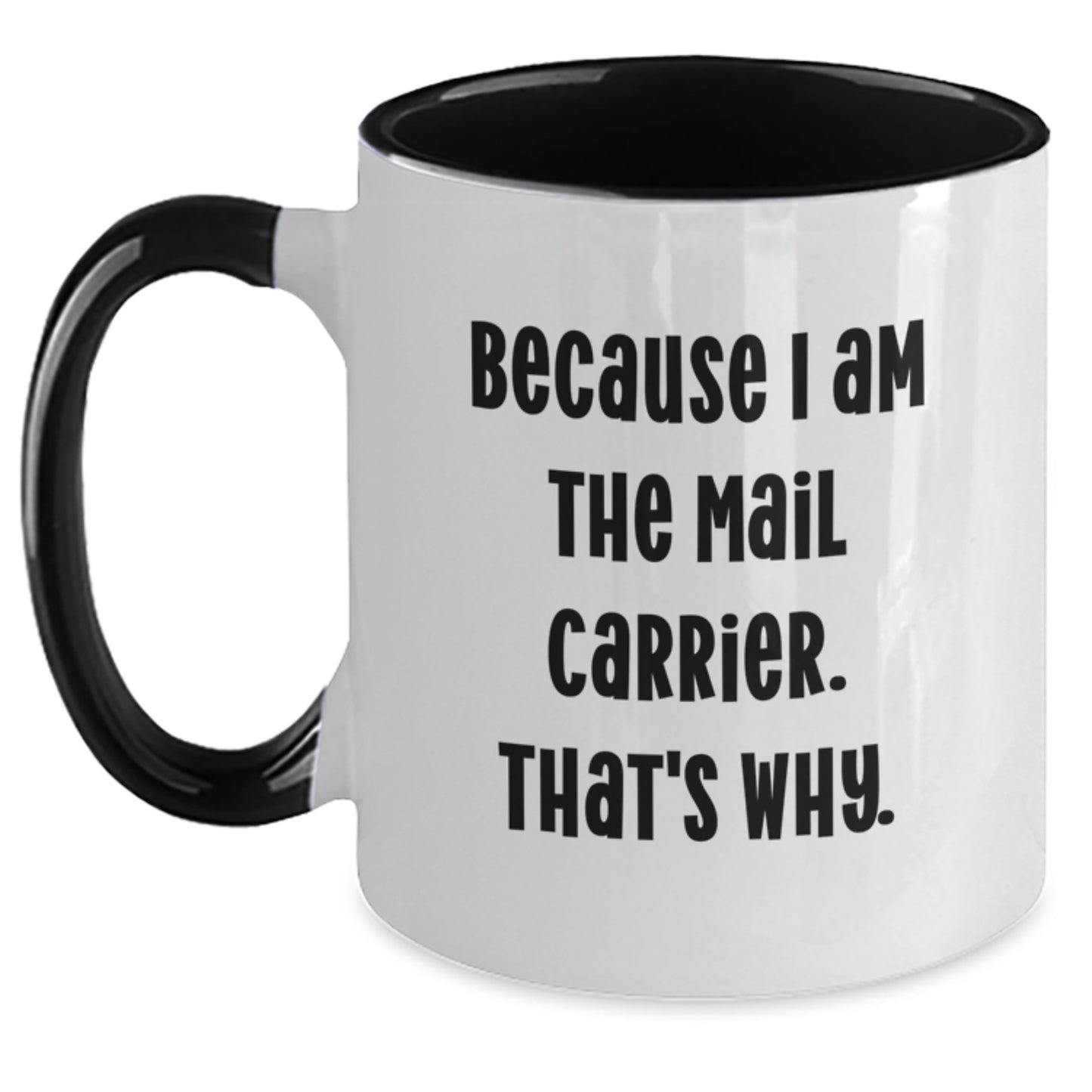 Funny Mail Carrier Gifts from Friends and Family - Christmas Unique Presents for Mail Carriers and Postal Workers - Two Tone Coffee Mug Gifts - Main