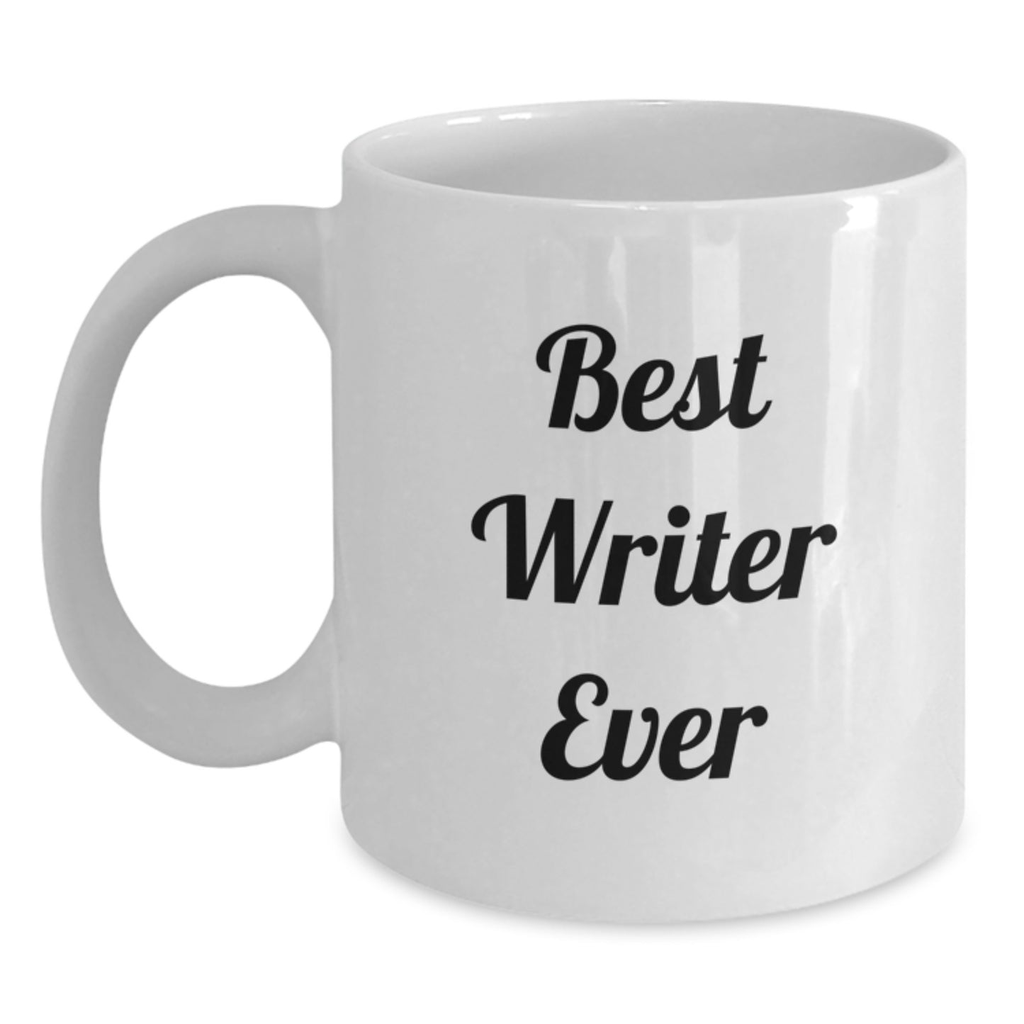 Funny Writer Gifts from Friends for Graduation Unique Mugs Best Writer Ever, White Coffee Mug with Inspirational Quote - Main