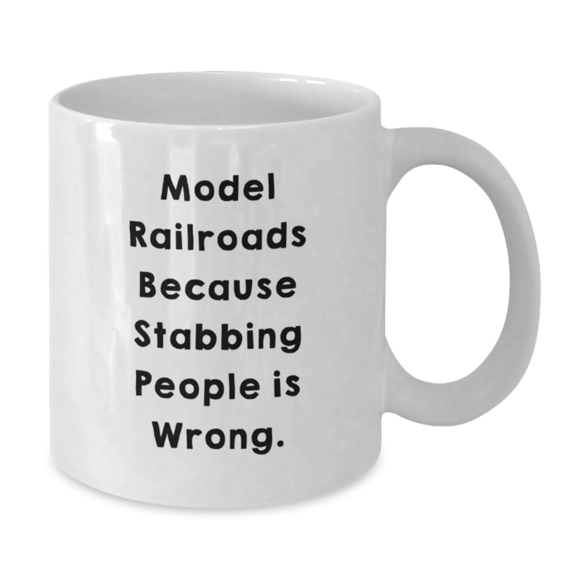 Funny Model Railroads Christmas Unique Gifts from Family for Train Enthusiasts Friends - White Coffee Mug - Additional