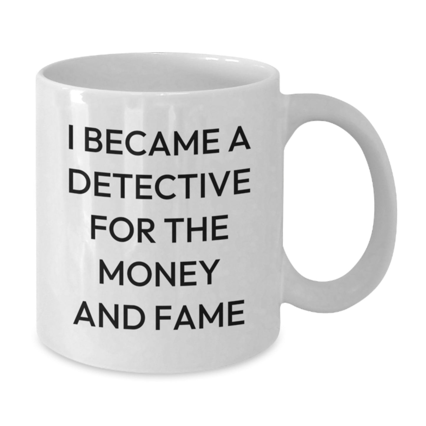 Funny Detective Coffee Mug Gifts for Men from Friends, White Christmas Unique Mugs for Detective Lovers - Additional