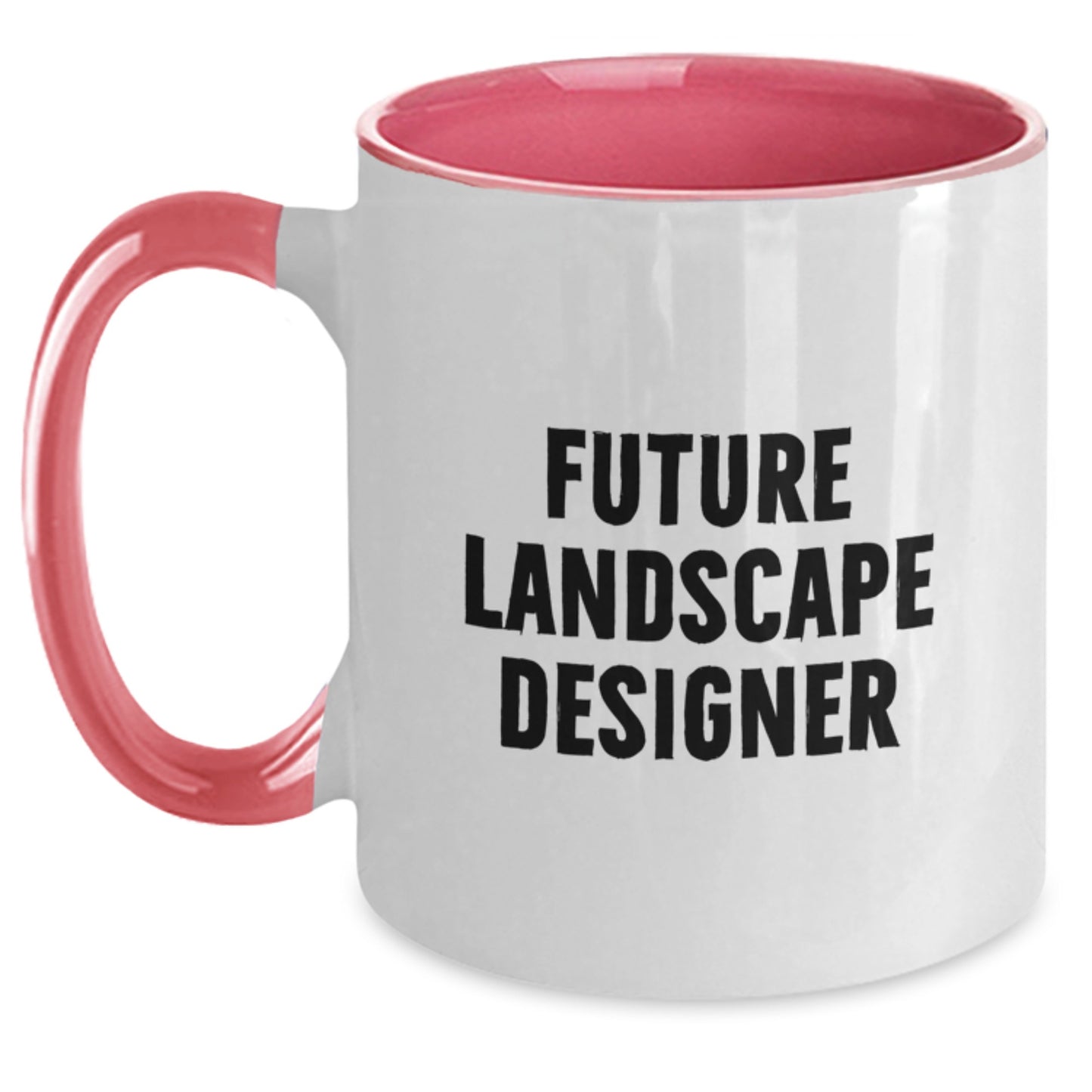 Funny Future Landscape Designer Gifts from Friends, Christmas Unique Gifts for Landscape Designers, Two Tone Coffee Mug, 'Future Landscape Designer' Quote - Main