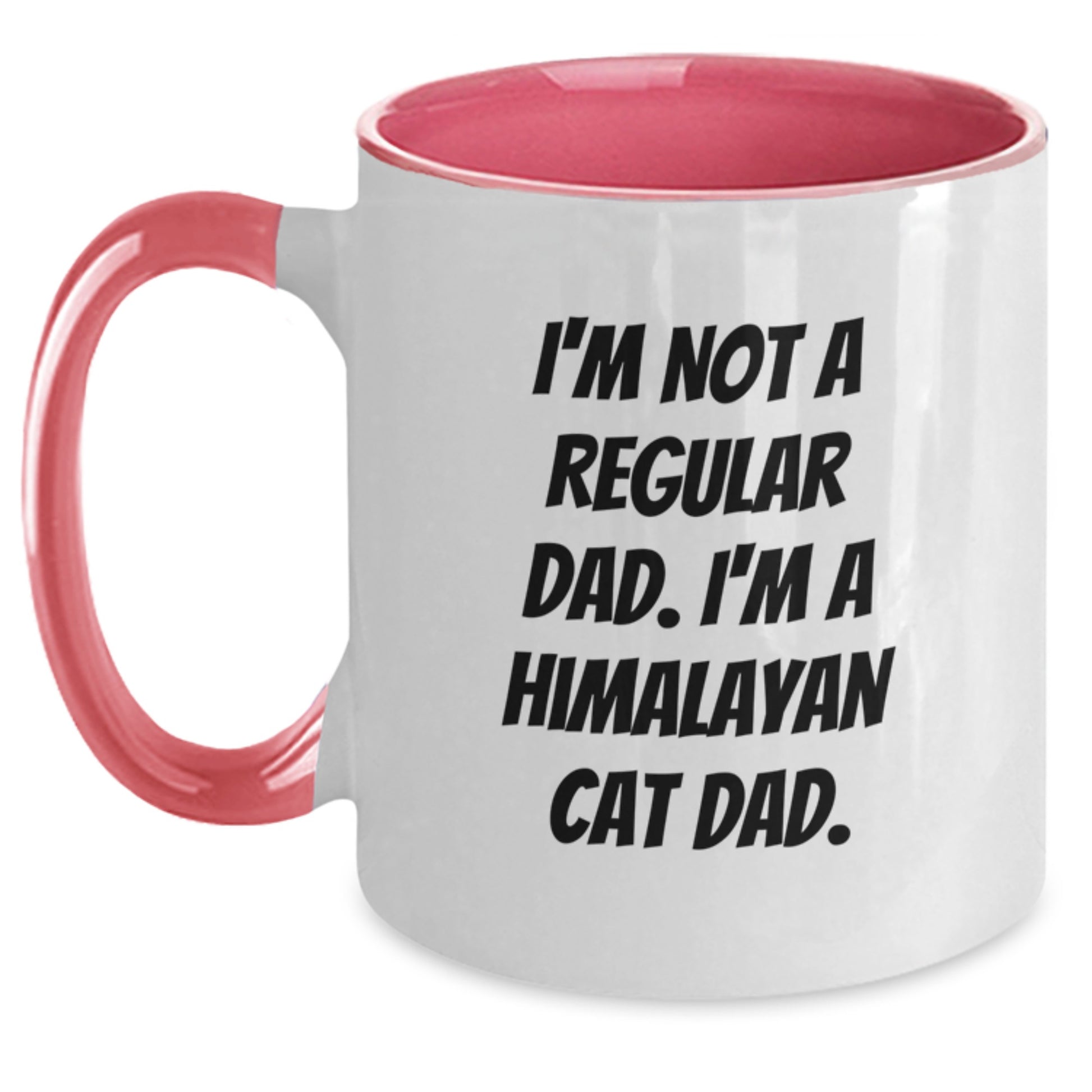 Himalayan Cat Dad Funny Two Tone Coffee Mug Gifts from Men, Gifts for Himalayan Cat Lovers on Birthday - Main