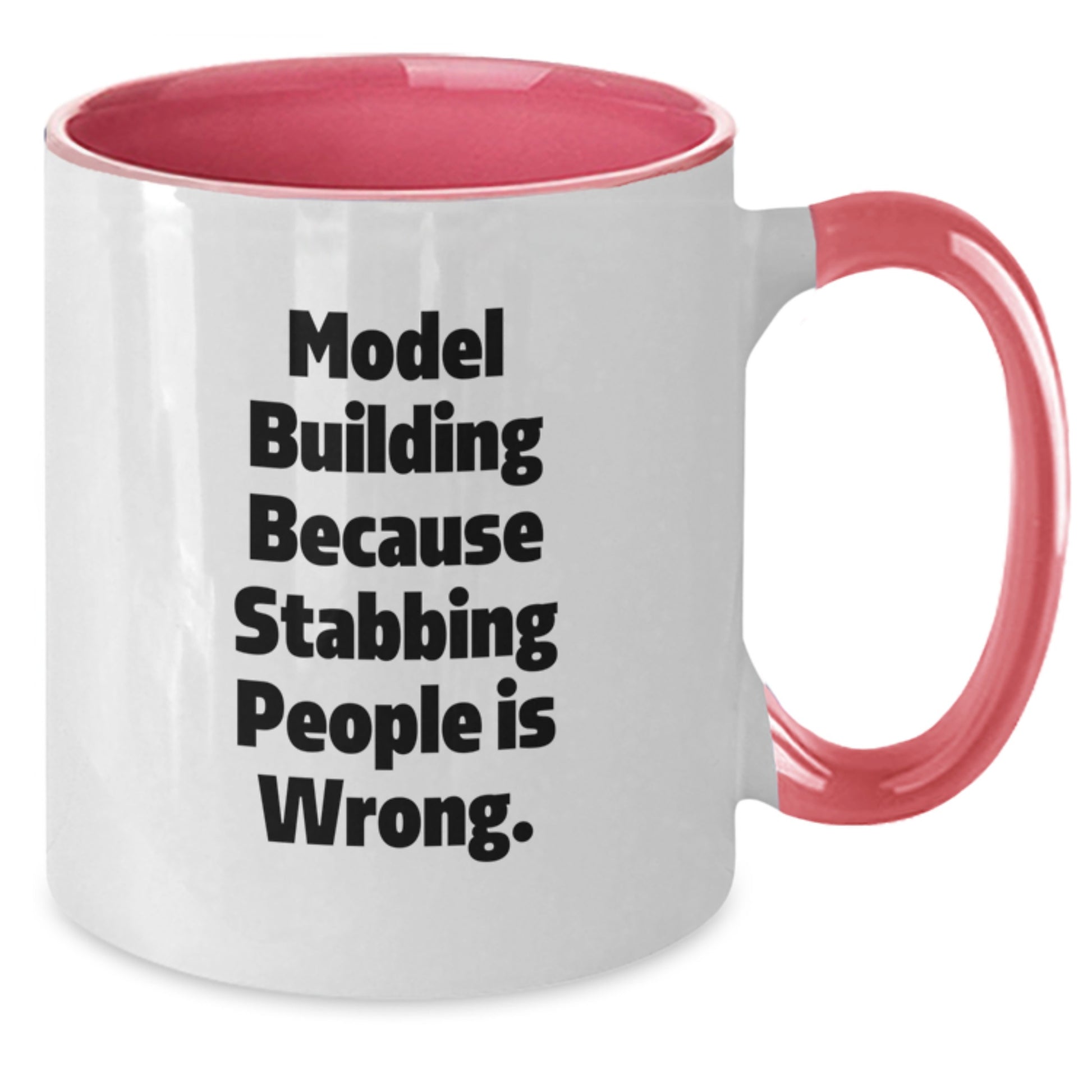 Funny Model Building Two Tone Coffee Mugs for Men, Women, Friends, and Family - Gifts from Dad, Mom, or Friends for Model Building Enthusiasts - Additional