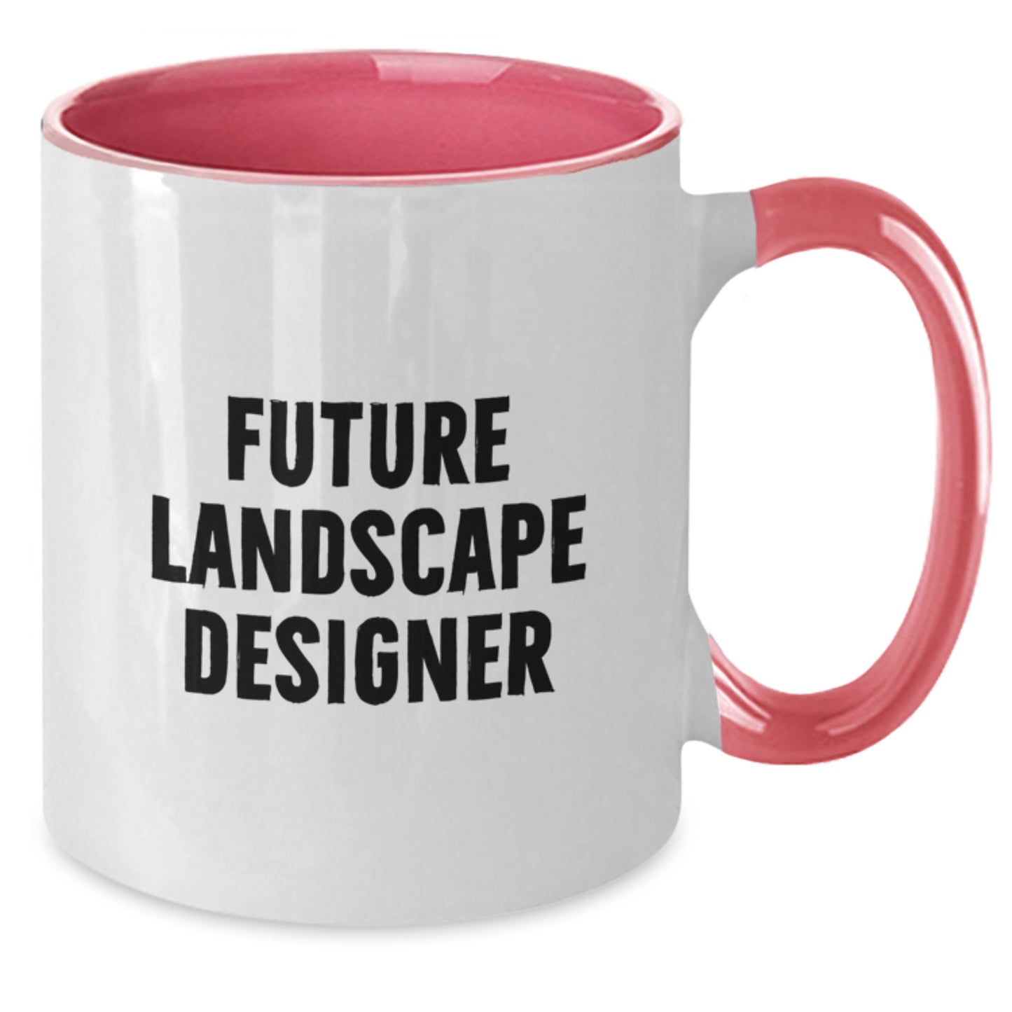 Funny Future Landscape Designer Gifts from Friends, Christmas Unique Gifts for Landscape Designers, Two Tone Coffee Mug, 'Future Landscape Designer' Quote - Additional