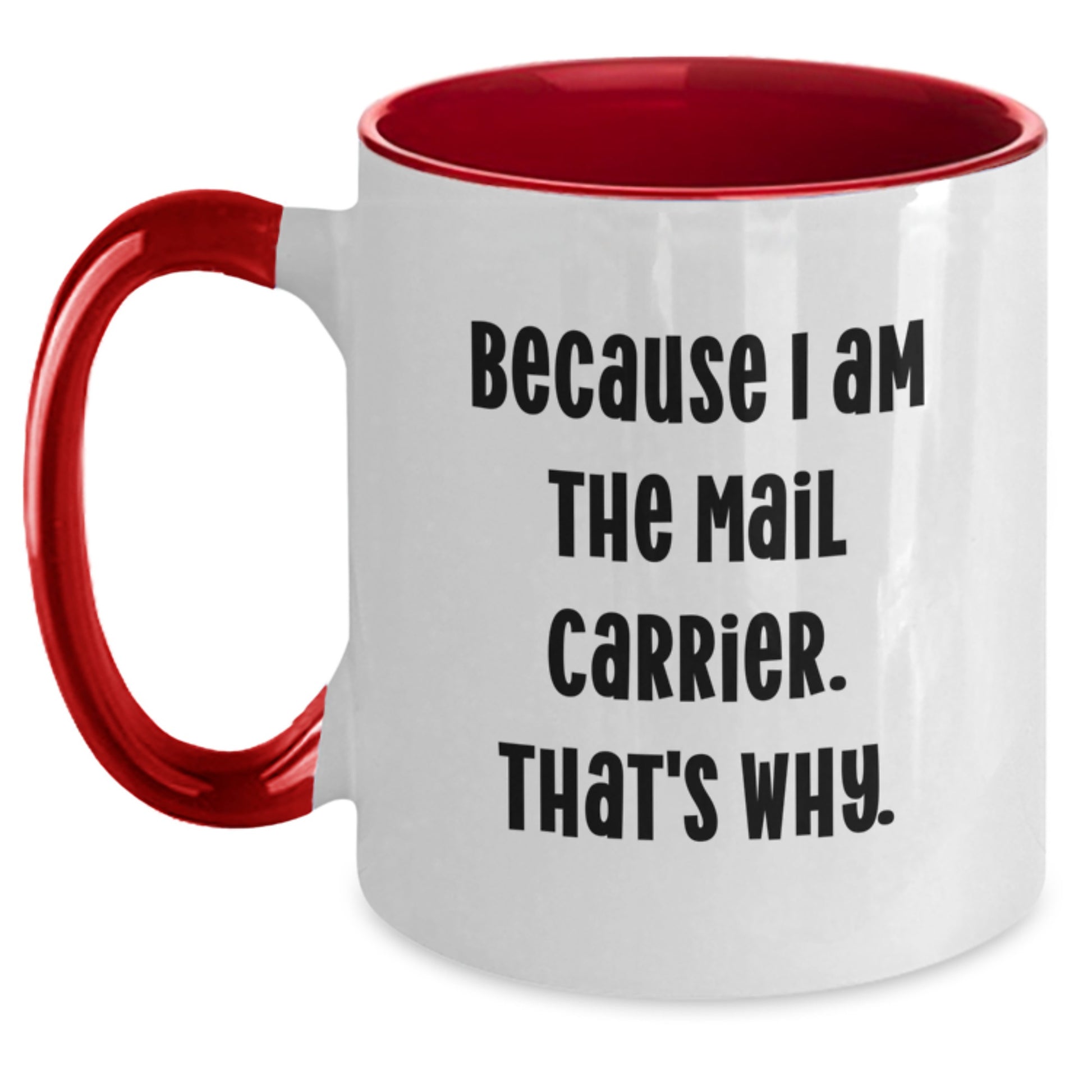 Funny Mail Carrier Gifts from Friends and Family - Christmas Unique Presents for Mail Carriers and Postal Workers - Two Tone Coffee Mug Gifts - Main