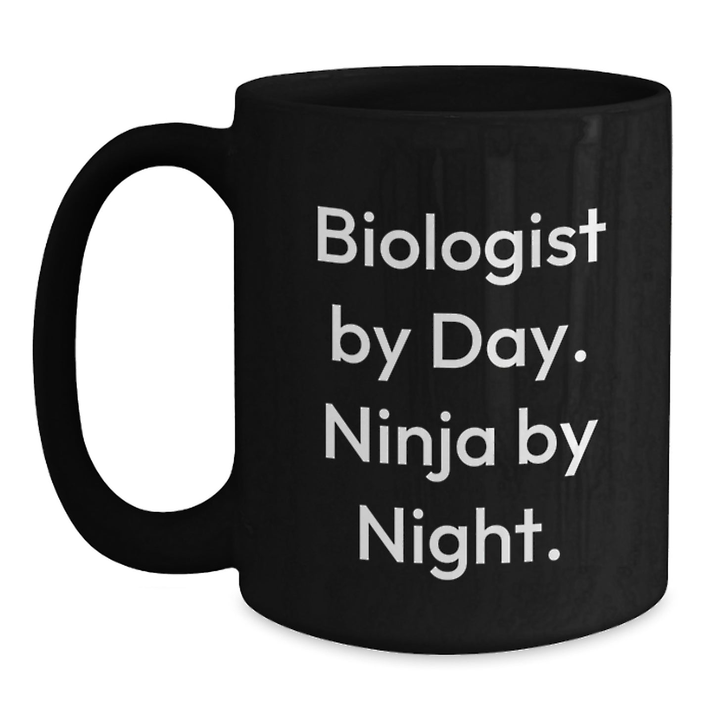 Biologist Gifts Funny Black Coffee Mug Birthday Unique Presents from Friends, Coworkers, Family to Biologists - Main