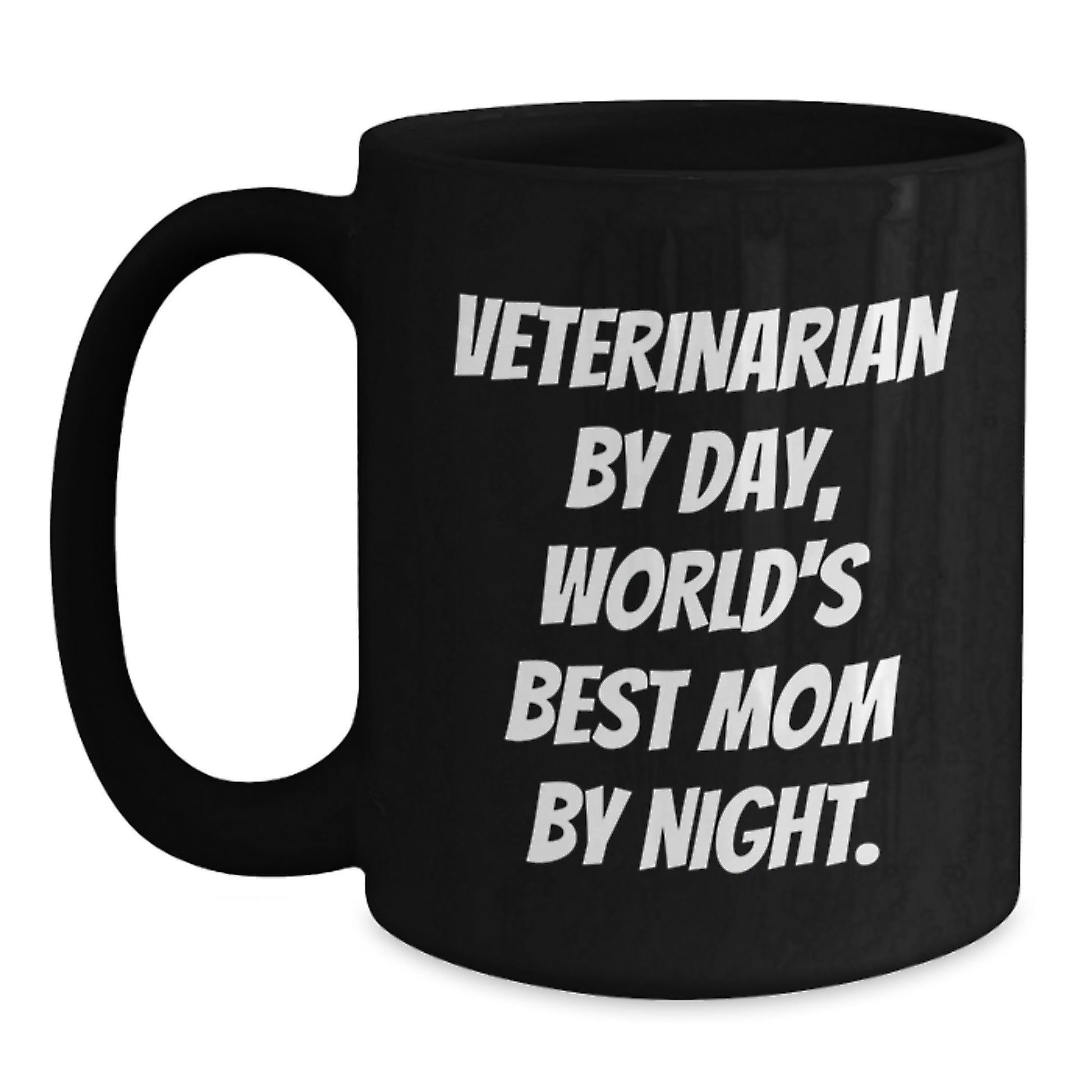 Veterinarian Gifts, Funny Quote, Black Coffee Mug, Graduation Unique Gifts from Family, Gifts for Veterinarian - Main