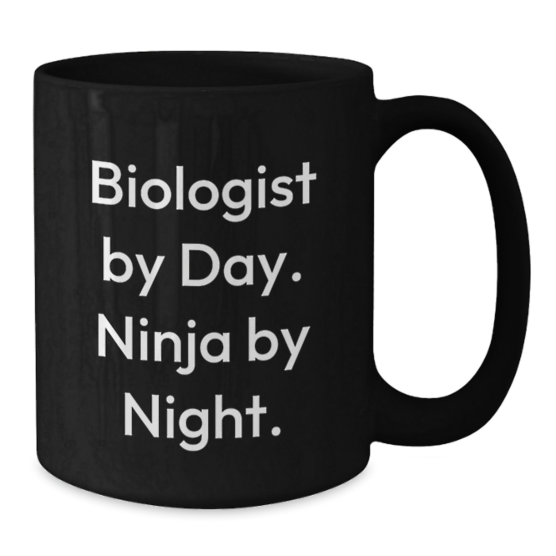 Biologist Gifts Funny Black Coffee Mug Birthday Unique Presents from Friends, Coworkers, Family to Biologists - Additional