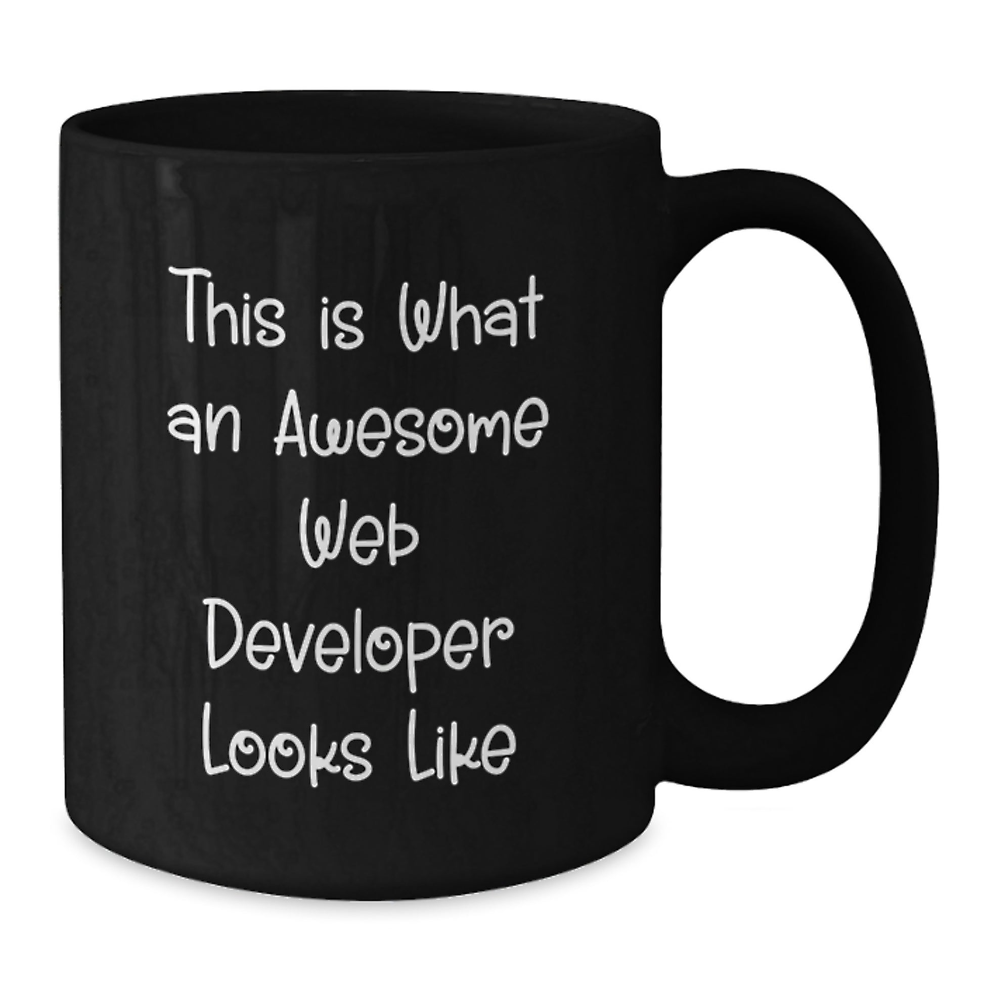 Funny Web Developer Gifts from Men, Unique Black Coffee Mug, 'This Is What An Awesome Web Developer Looks Like', Perfect for Christmas Unique Gifts for Web Developers - Additional