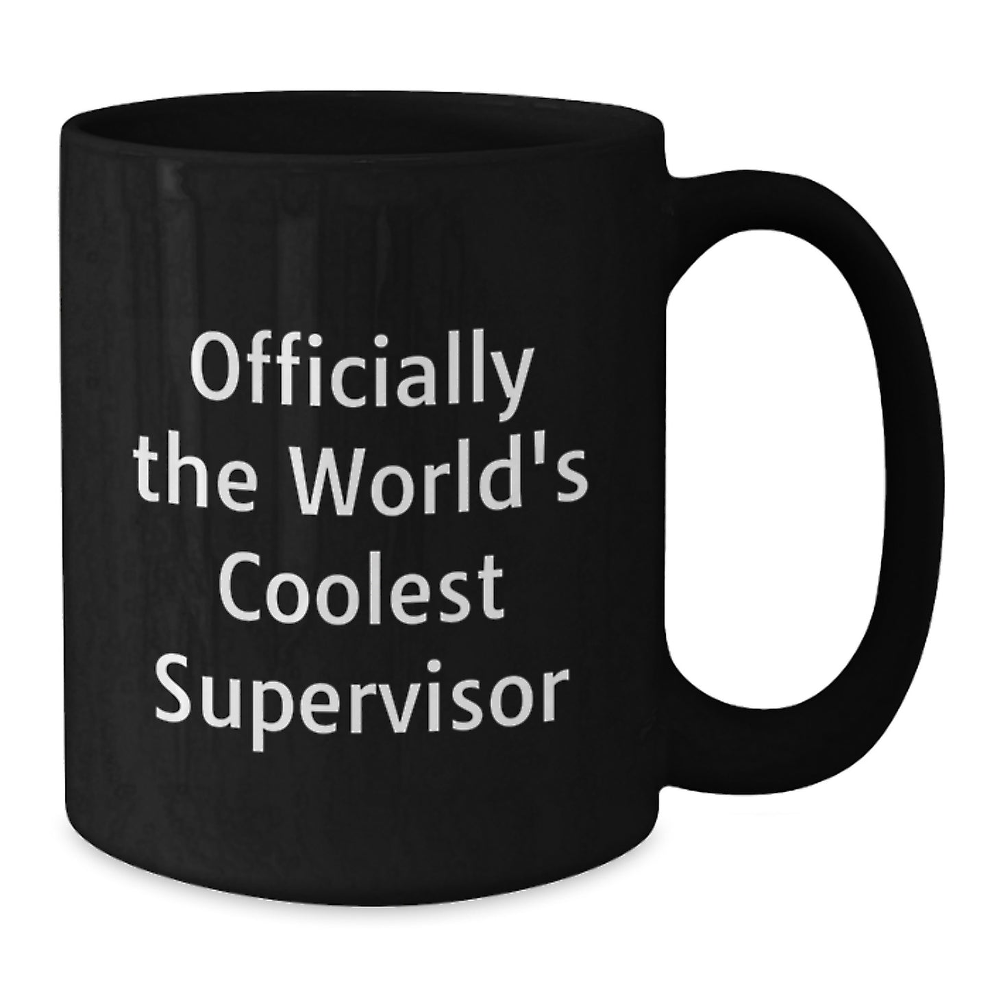 Funny Supervisor Gifts for Men from Friends, Officially The World's Coolest Supervisor Quote, Black Coffee Mug for Christmas Unique Gifts - Additional
