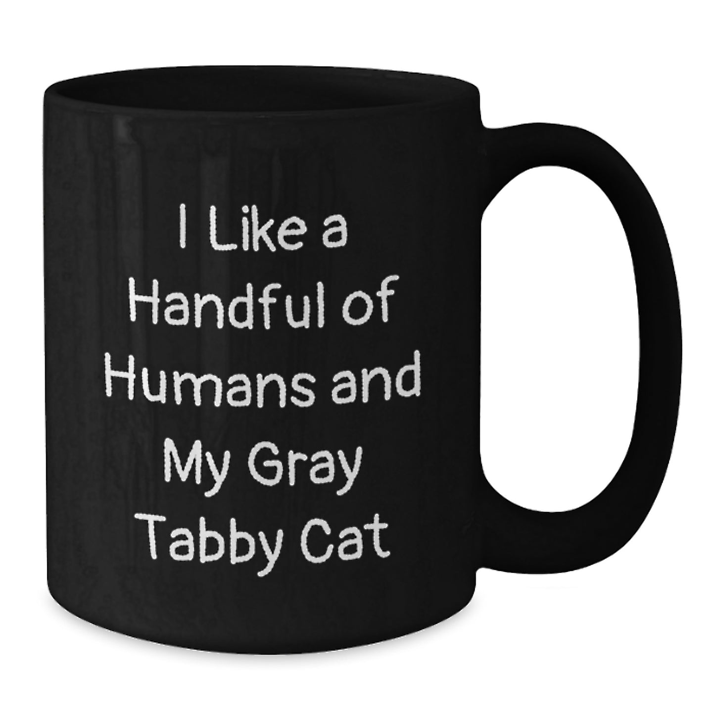Gray Tabby Cat Enthusiast Gifts from Friends for Family Member Funny Coffee Mug, Ideal Gift for Christmas Unique Presents - Additional
