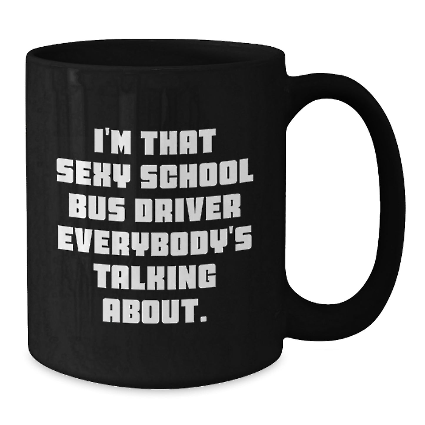 Funny School Bus Driver Gifts from Men, Unique Black Coffee Mug for School Bus Driver, Christmas Unique Gifts - Additional