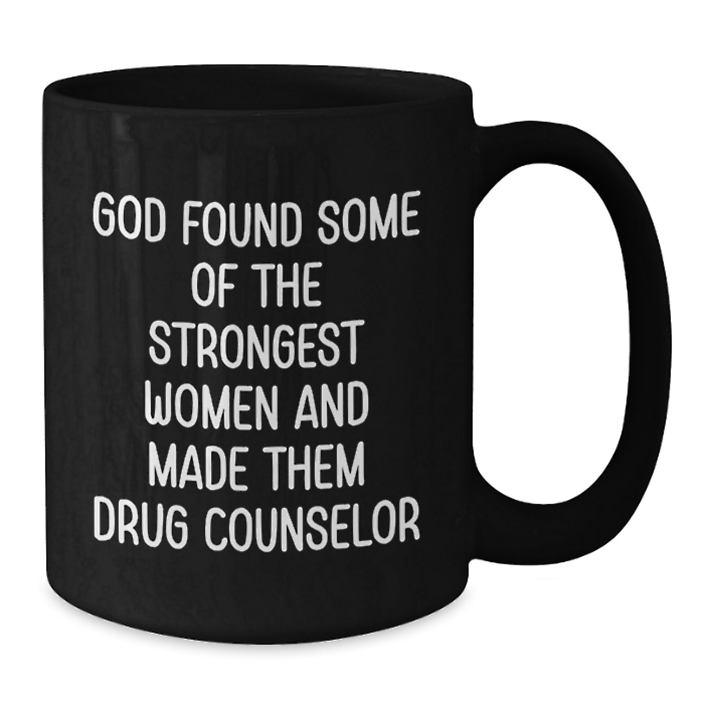 Funny Inspirational Drug Counselor Gifts from Women, Black Ceramic Coffee Mug, Perfect for Christmas Unique Presents - Additional