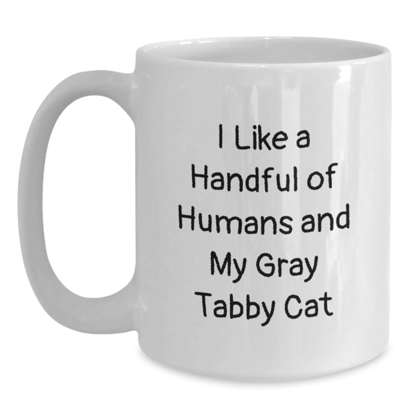Funny Gray Tabby Cat White Coffee Mugs Gifts from Family to Friends for Christmas Unique - Main