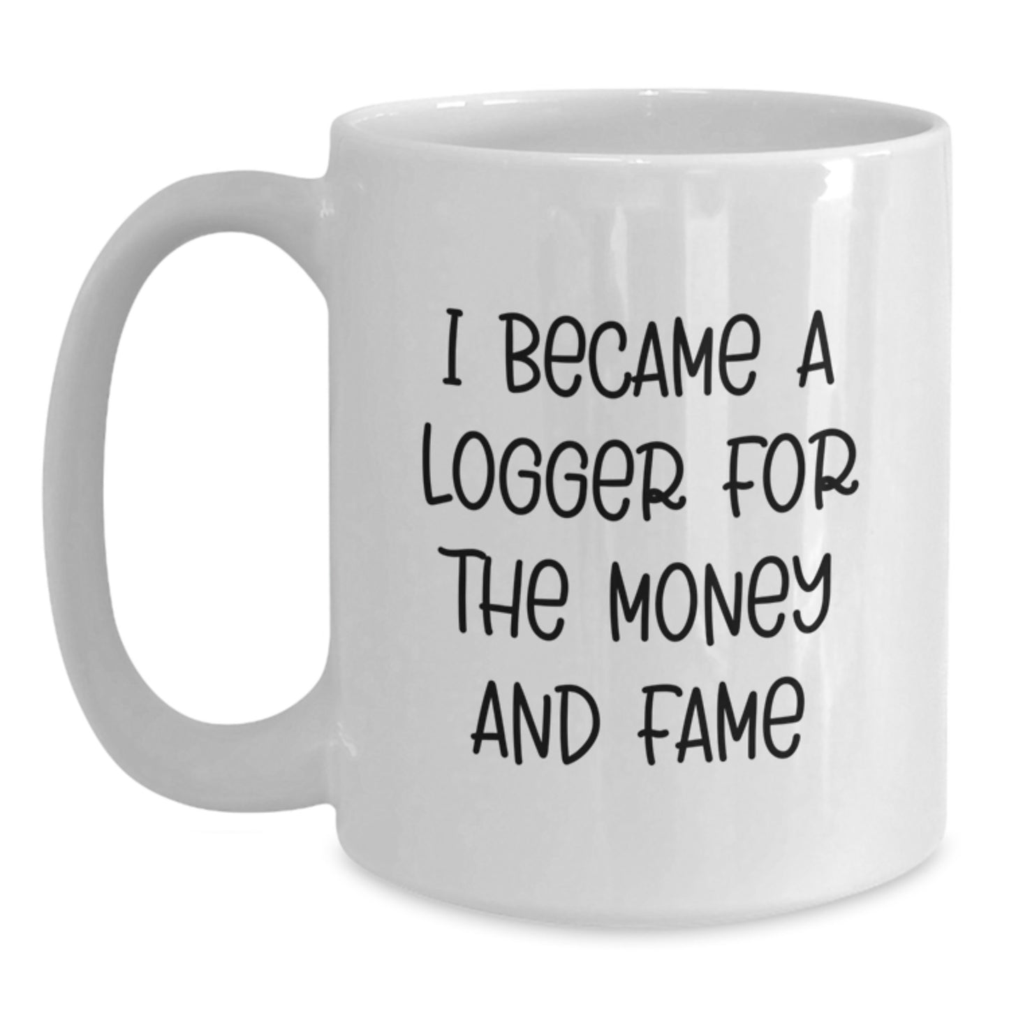 Funny Logger Gifts from Men to Friends Christmas Unique Presents White Coffee Mug - Main