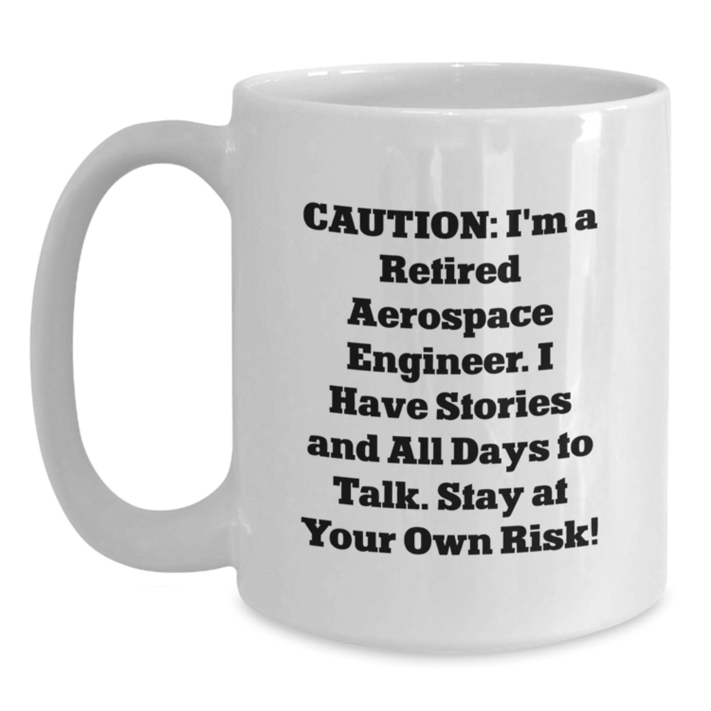 Aerospace Engineer Funny White Coffee Mugs, Gift for Men from Friends, Humorous Mug for Aerospace Engineer, Unique Christmas Unique Gifts for Men - Main
