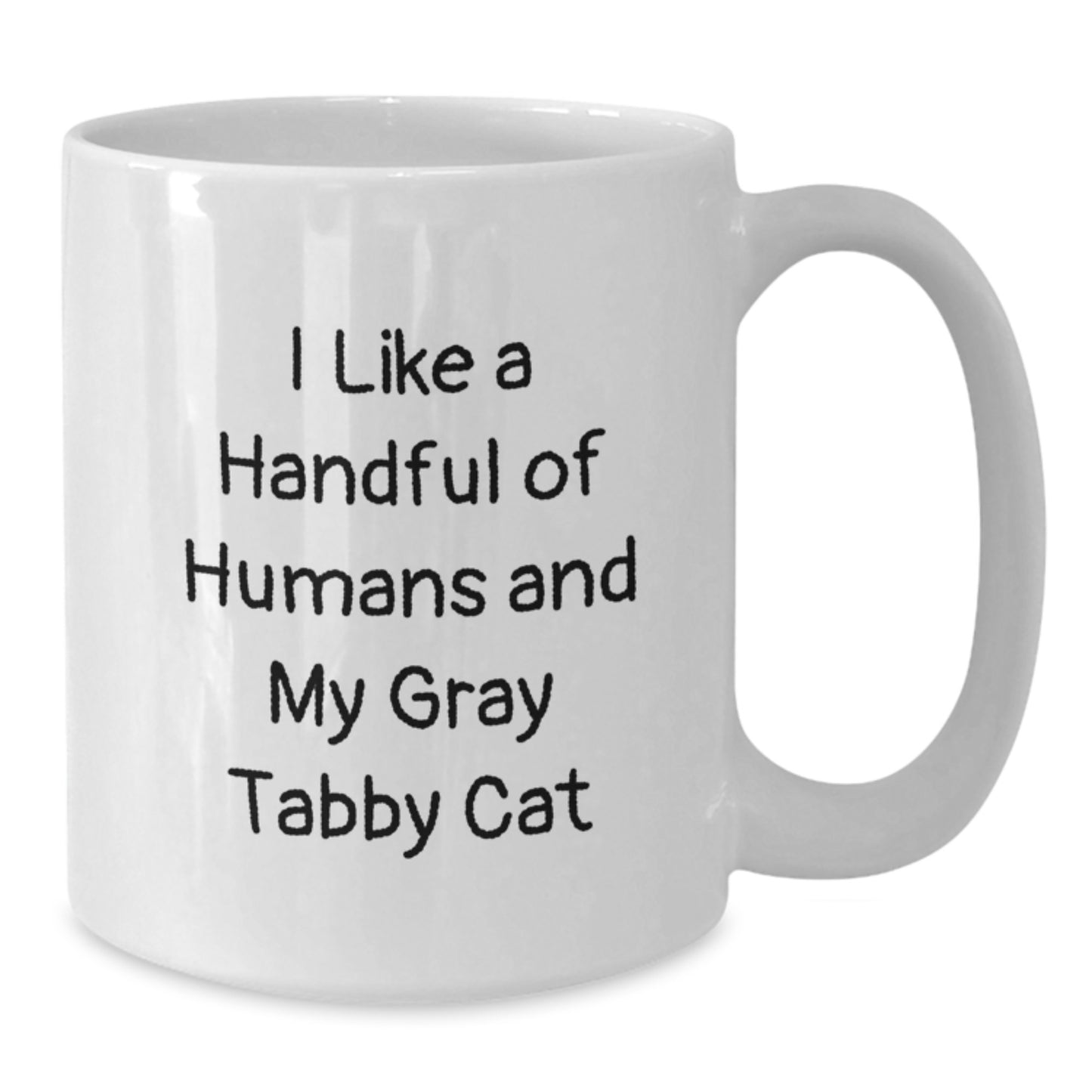 Funny Gray Tabby Cat White Coffee Mugs Gifts from Family to Friends for Christmas Unique - Additional