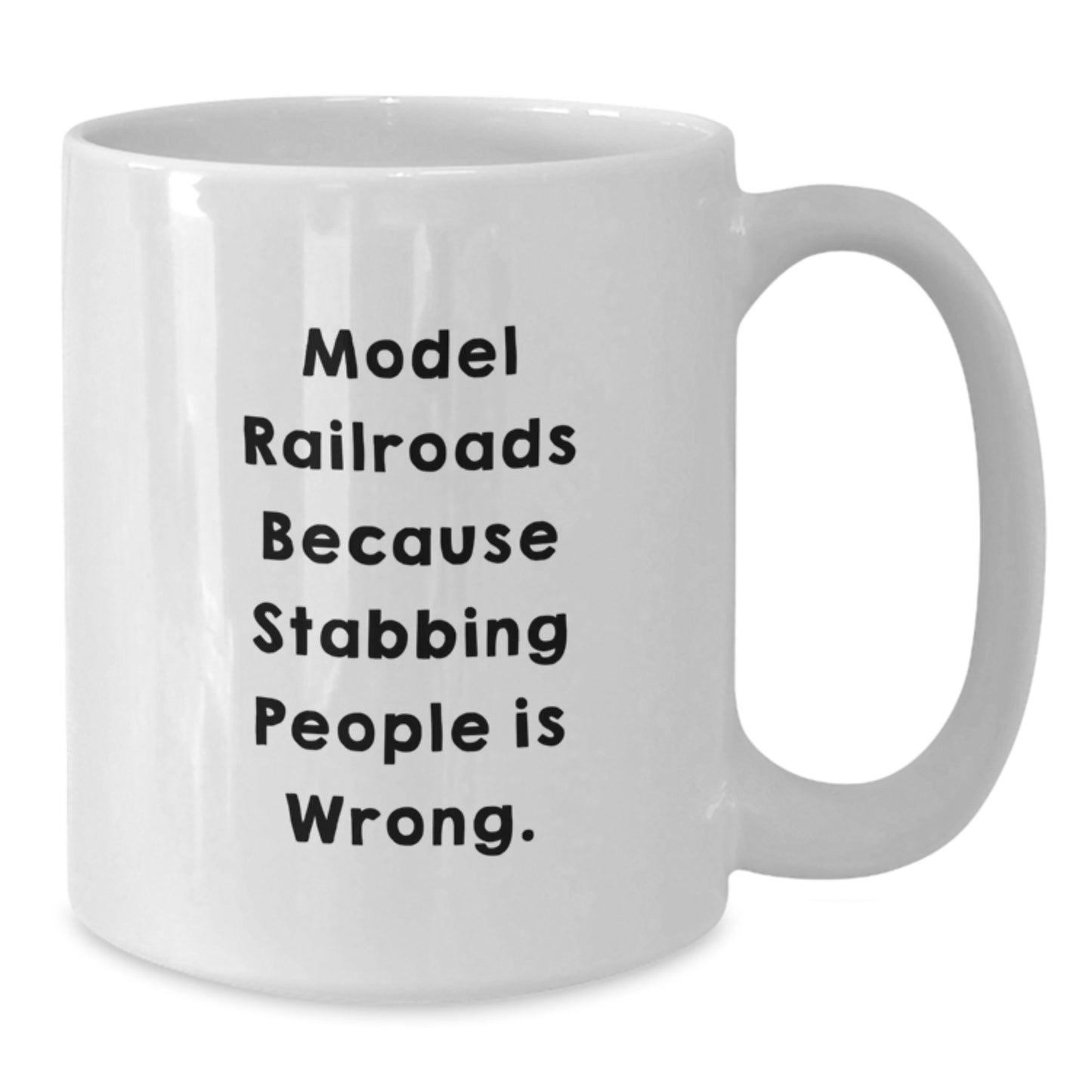 Funny Model Railroads Christmas Unique Gifts from Family for Train Enthusiasts Friends - White Coffee Mug - Additional