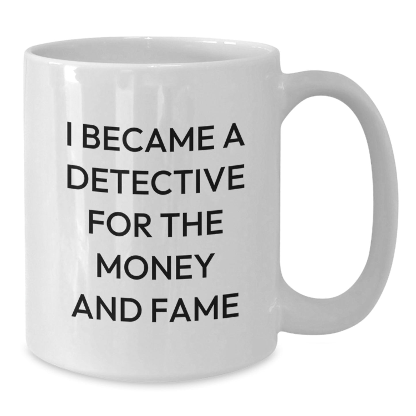 Funny Detective Coffee Mug Gifts for Men from Friends, White Christmas Unique Mugs for Detective Lovers - Additional