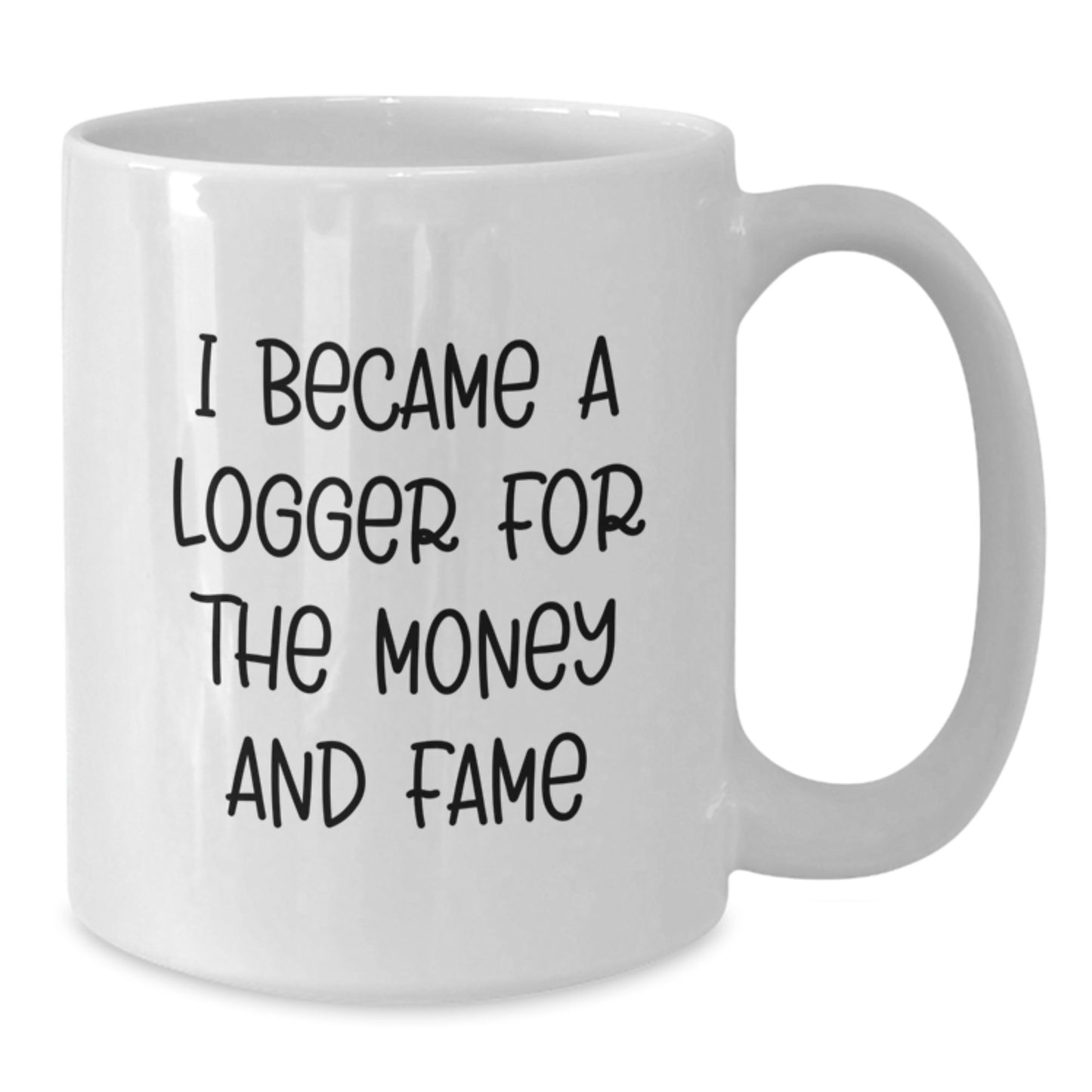 Funny Logger Gifts from Men to Friends Christmas Unique Presents White Coffee Mug - Additional