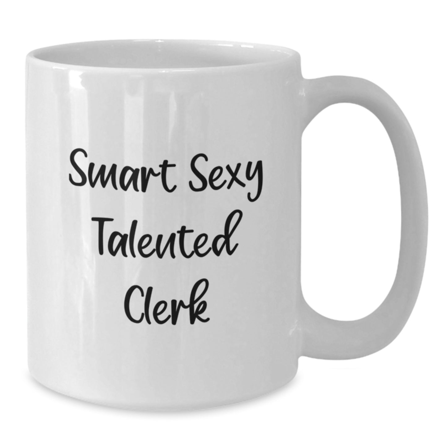 Funny Clerk Quote Gifts from Friends for Birthday, White Coffee Mug, Funny Clerk Gifts, Clerk Appreciation, Clerk Humor, Clerk White Coffee Mug - Additional