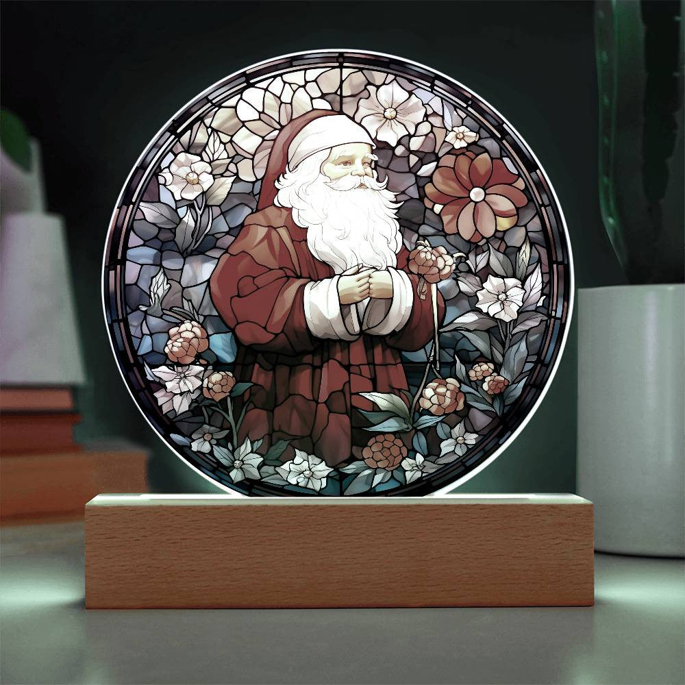 Vintage Santa Acrylic Plaque