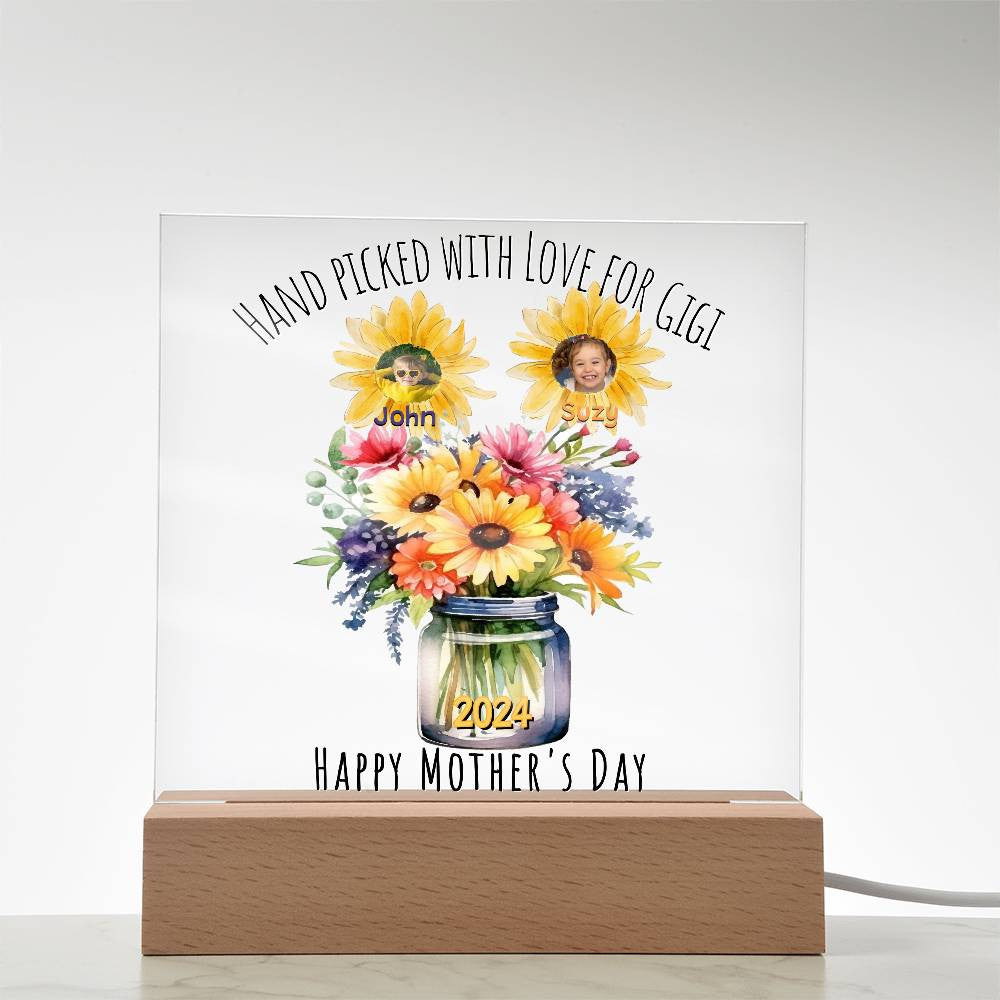 Personalized Grandma Plaque with Grandkids Names