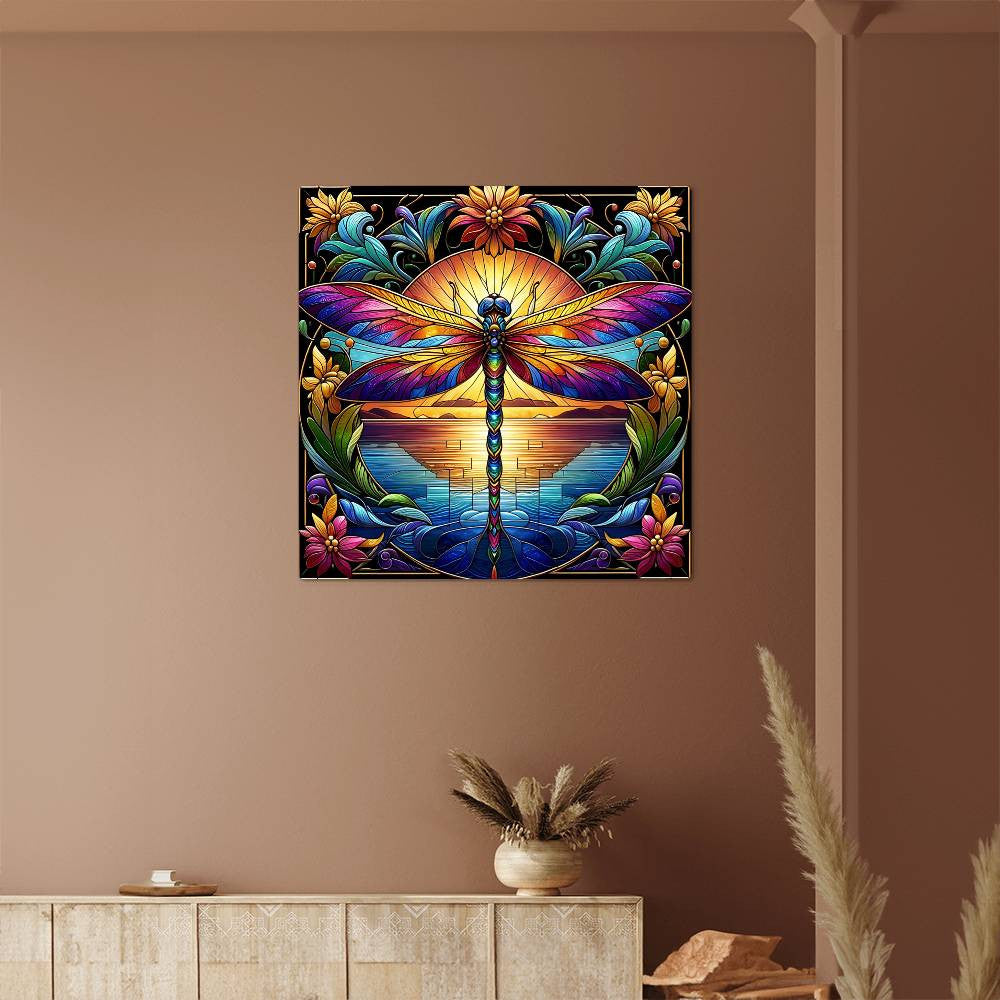 Metal Dragonfly Sign