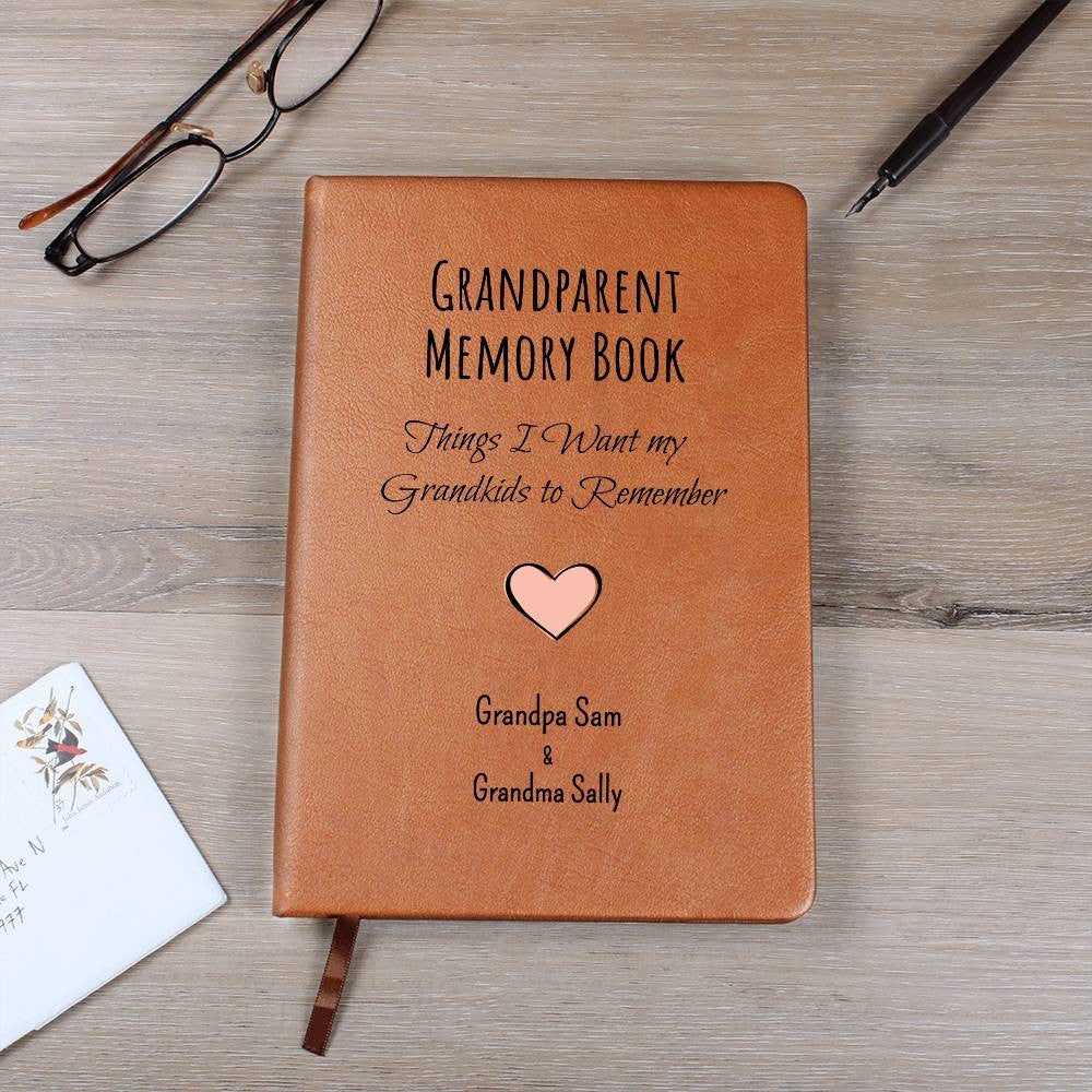 Personalized Grandparent Memory Book Journal