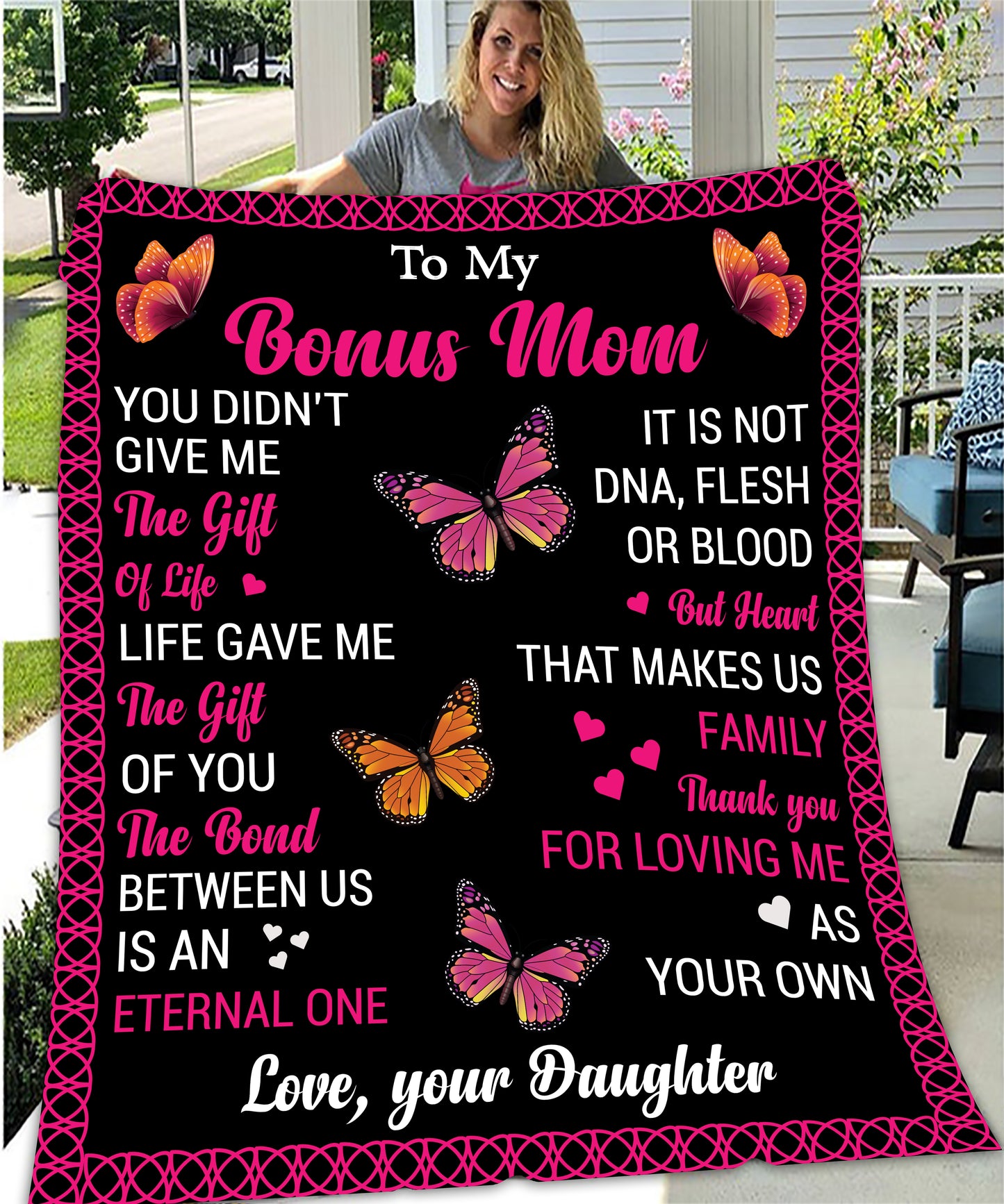 Bonus Mom Fleece Blanket
