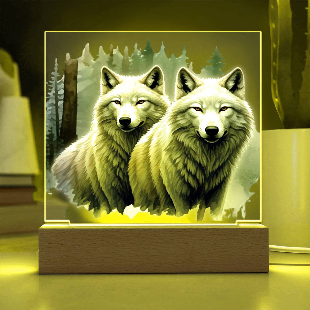 White Wolf Pack Plaque
