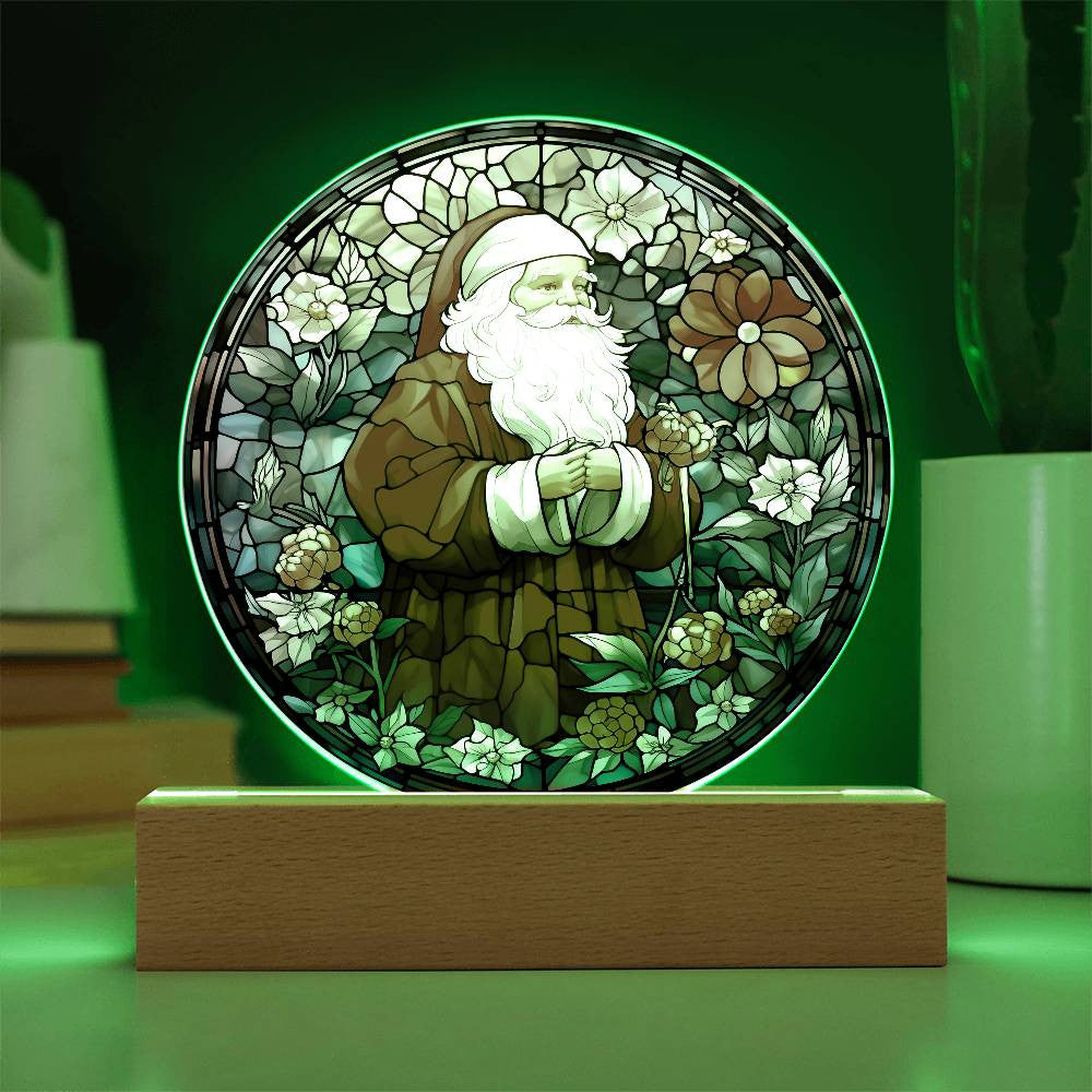 Vintage Santa Acrylic Plaque