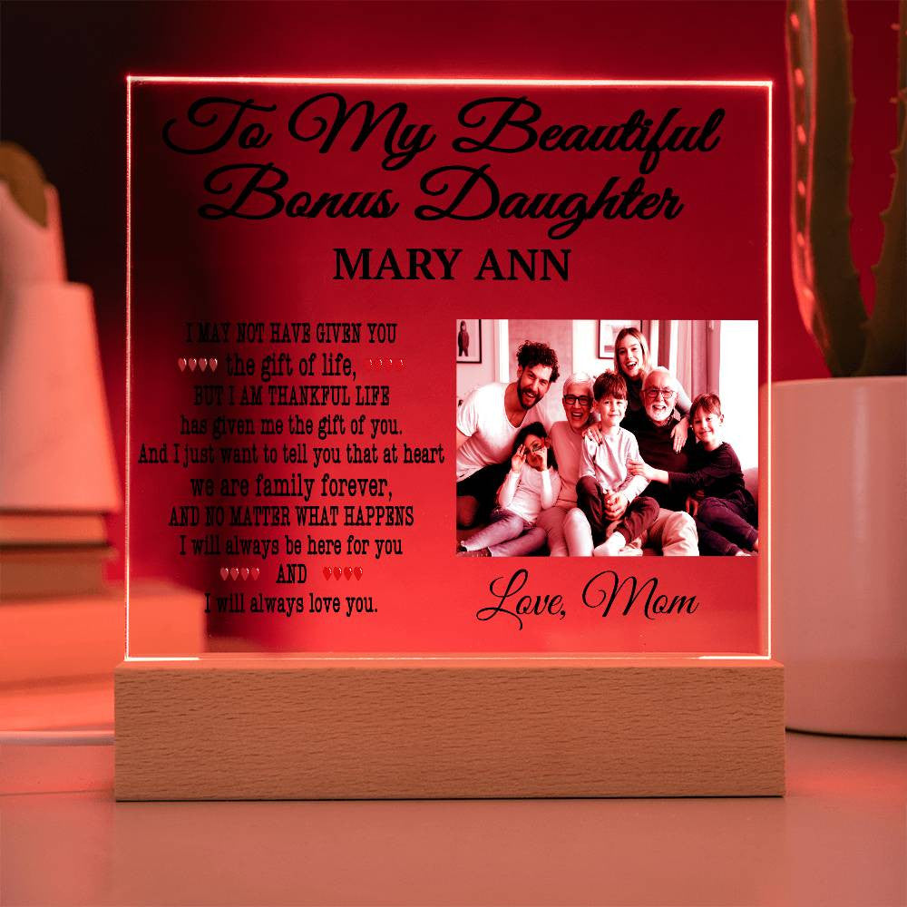 Personalized Picture Frame for Step Daughter